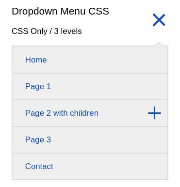 Menu déroulant responsive en CSS